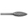 Борфреза твердосплавная ECO-H-0618M06-DC